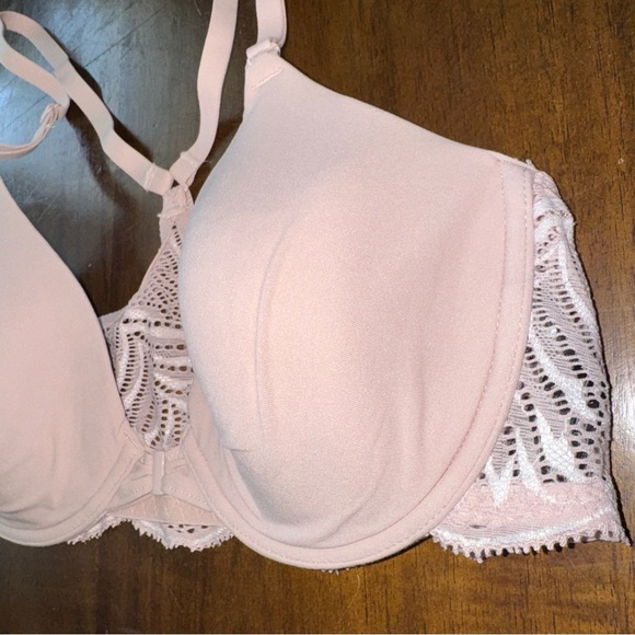Natori Racerback Front Close 23090 Underwire Bra Blush Pink Size 32C - Picture 3 of 6